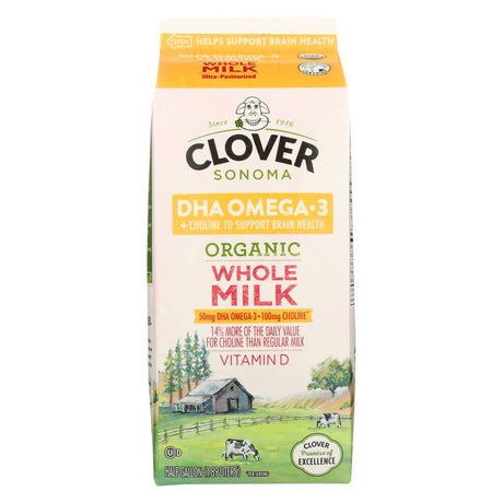 CLOVER SONOMA: Milk Vitamin D Organic Whole Milk, 64 fo - #tag1# - #tag2#