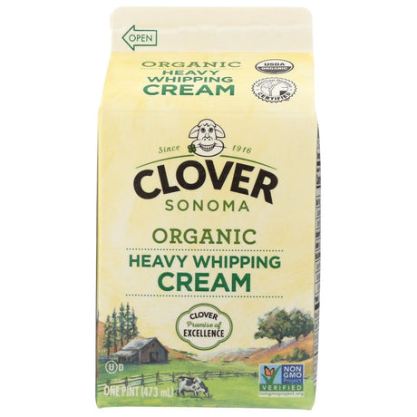 CLOVER SONOMA: Organic Heavy Whipping Cream, 16 oz - #tag1# - #tag2#