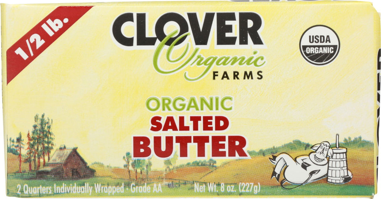 CLOVER SONOMA: Organic Salted Butter, 0.5 lb - #tag1# - #tag2#