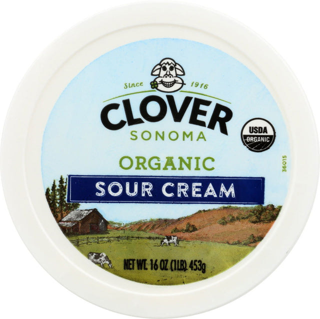 CLOVER SONOMA: Organic Sour Cream, 16 oz - #tag1# - #tag2#