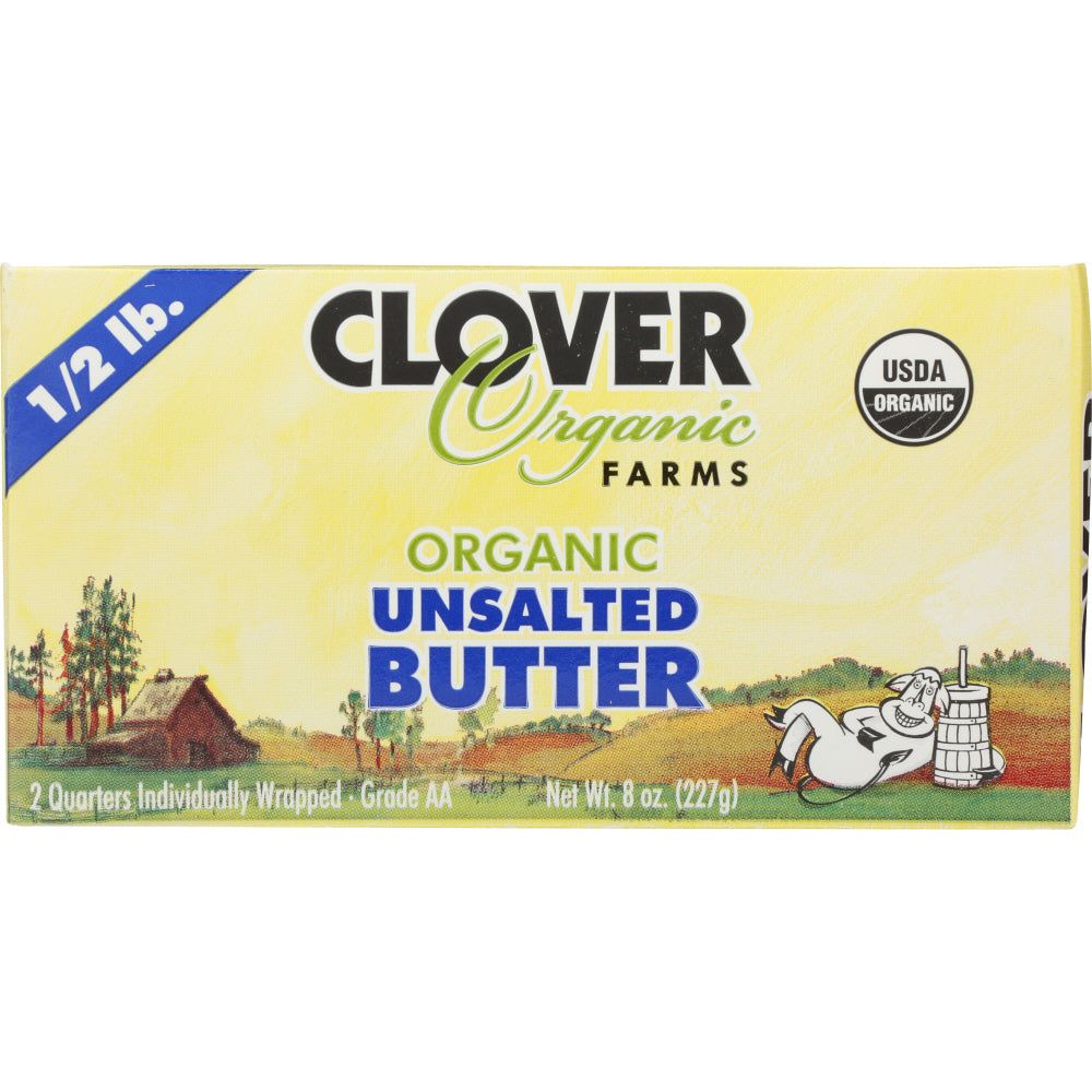 CLOVER SONOMA: Organic Unsalted Butter, 0.5 lb - #tag1# - #tag2#