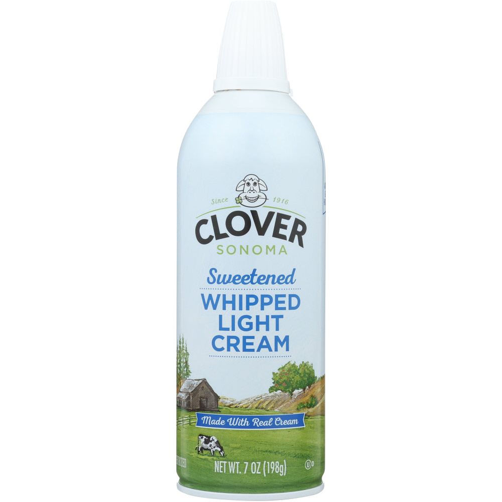 CLOVER SONOMA: Sweetened Whipped Light Cream, 7 oz - #tag1# - #tag2#