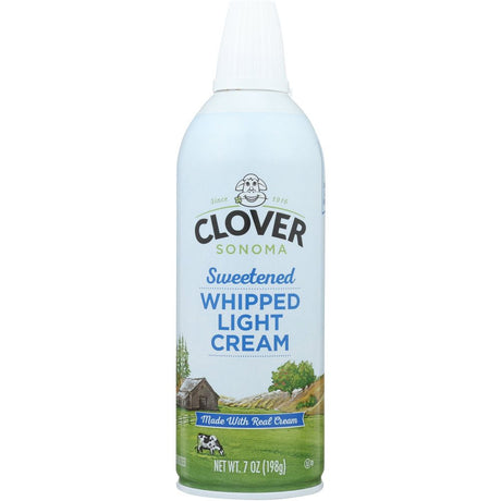 CLOVER SONOMA: Sweetened Whipped Light Cream, 7 oz - #tag1# - #tag2#