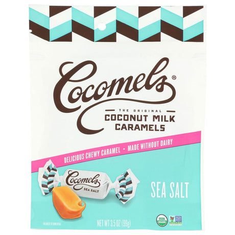 COCOMELS: Cocomels Seasalt Pouch Organic, 3.5 oz - Sunshine Co Op. - #tag1# - #tag2# - #tag3# - #tag4#