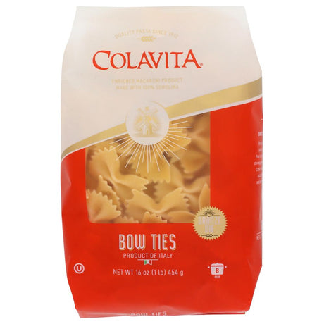 COLAVITA: Pasta Farfalle Bow Ties, 1 LB - #tag1# - #tag2#