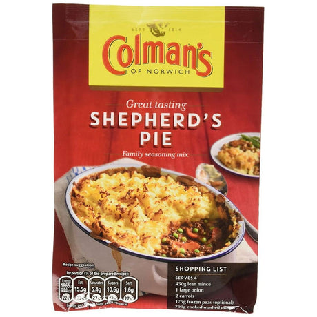 COLEMANS: Mix Seasoning Sheperds Pie, 1.75 oz - Sunshine Co Op. - #tag1# - #tag2# - #tag3# - #tag4#
