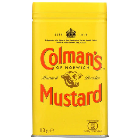 COLMANS: Dry Mustard, 4 oz - Sunshine Co Op. - #tag1# - #tag2# - #tag3# - #tag4#