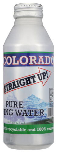 COLORADO STRAIGHT UP: Pure Spring Water Aluminum Bottle, 16 fo - #tag1# - #tag2#