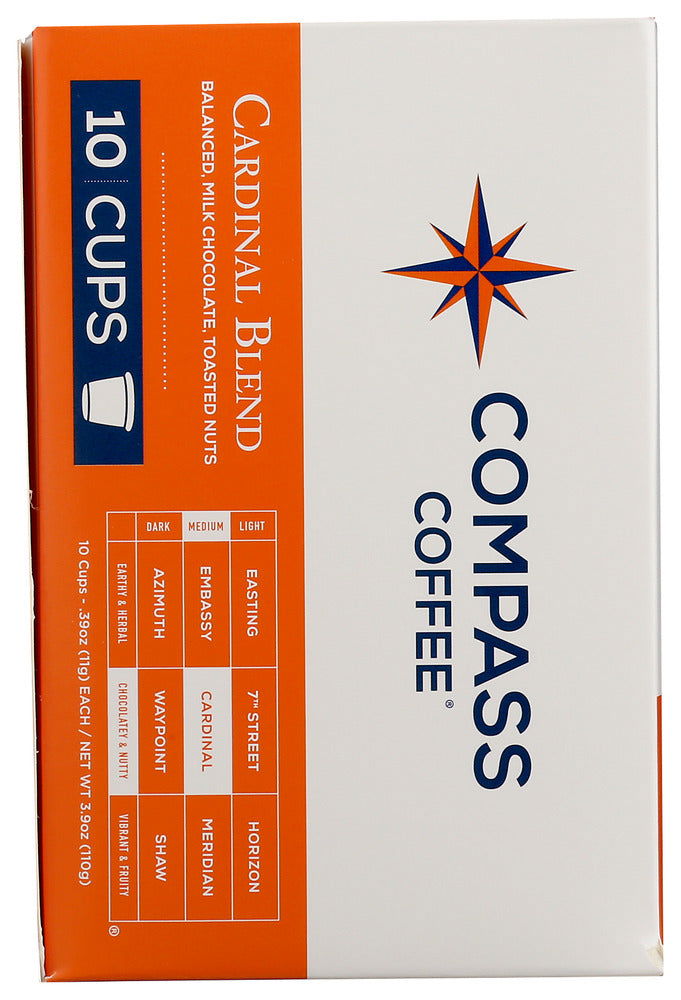 COMPASS COFFEE: Cardinal Coffee Blend K-Cups, 3.9 oz - #tag1# - #tag2#