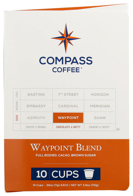 COMPASS COFFEE: Waypoint Blend K Cup Coffee, 3.9 oz - #tag1# - #tag2#