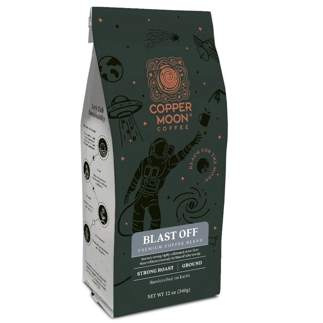 COPPER MOON: Ground Coffee Blast Off, 12 oz - #tag1# - #tag2#