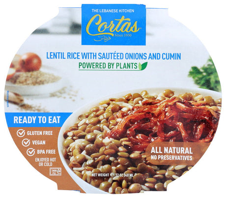 CORTAS: Lentil Rice With Onions & Cumin Ready To Eat Meal, 12 oz - #tag1# - #tag2#