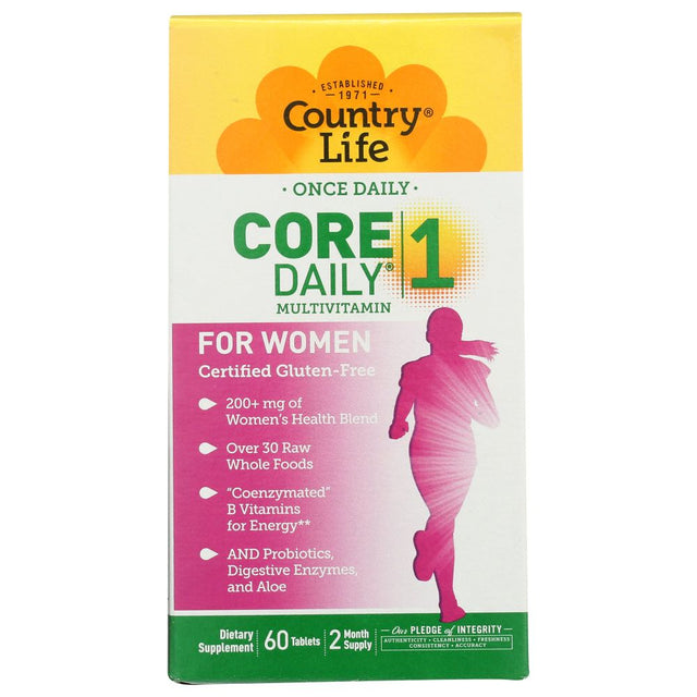 COUNTRY LIFE: Core Daily 1 For Women Multivitamin, 60 tb - #tag1# - #tag2#