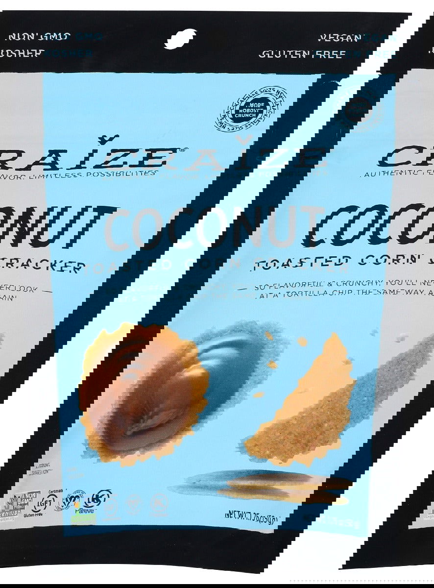 CRAIZE: Coconut Toasted Corn Cracker, 1.75 oz - #tag1# - #tag2#