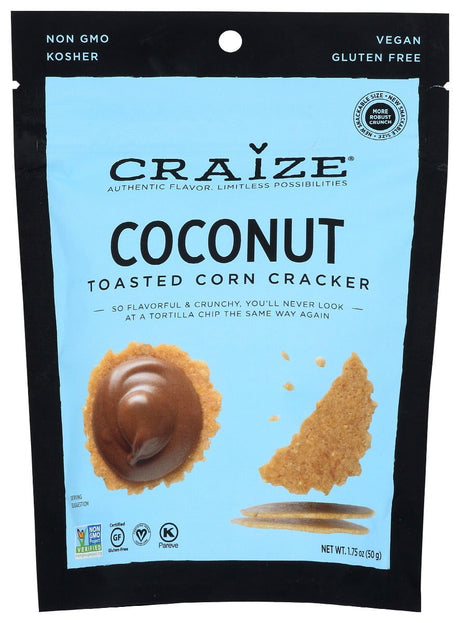 CRAIZE: Coconut Toasted Corn Cracker, 1.75 oz - #tag1# - #tag2#
