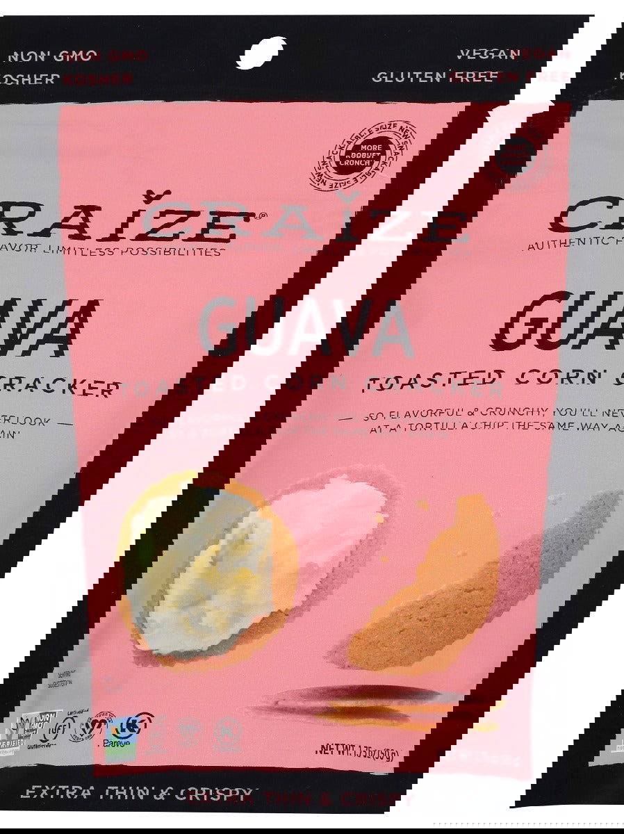 CRAIZE: Guava Toasted Corn Cracker, 1.75 oz - #tag1# - #tag2#