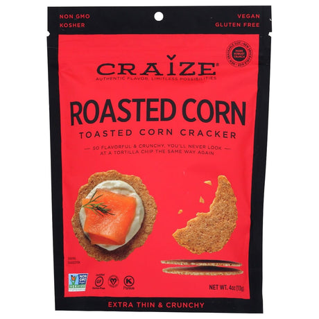 CRAIZE: Roasted Corn Crackers, 4 oz - #tag1# - #tag2#