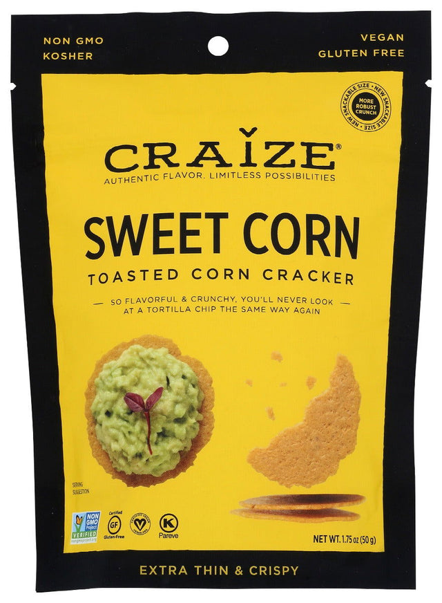 CRAIZE: Sweet Corn Toasted Corn Cracker, 1.75 oz - #tag1# - #tag2#