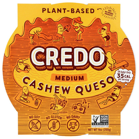 CREDO FOODS: Queso Cashew Medium, 9 oz - #tag1# - #tag2#