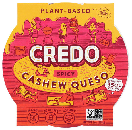 CREDO FOODS: Queso Cashew Spicy, 9 oz - #tag1# - #tag2#