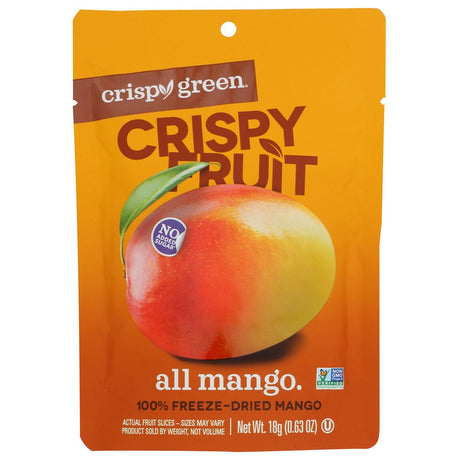 CRISPY GREEN: Mango Dried Single Serve, 0.63 OZ - #tag1# - #tag2#