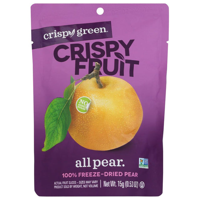 CRISPY GREEN: Pear Dried Single Serve, 0.53 OZ - #tag1# - #tag2#