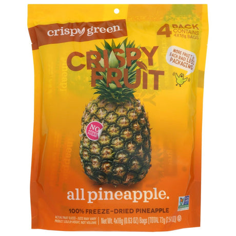 CRISPY GREEN: Pineapple Dried, 2.54 OZ - #tag1# - #tag2#