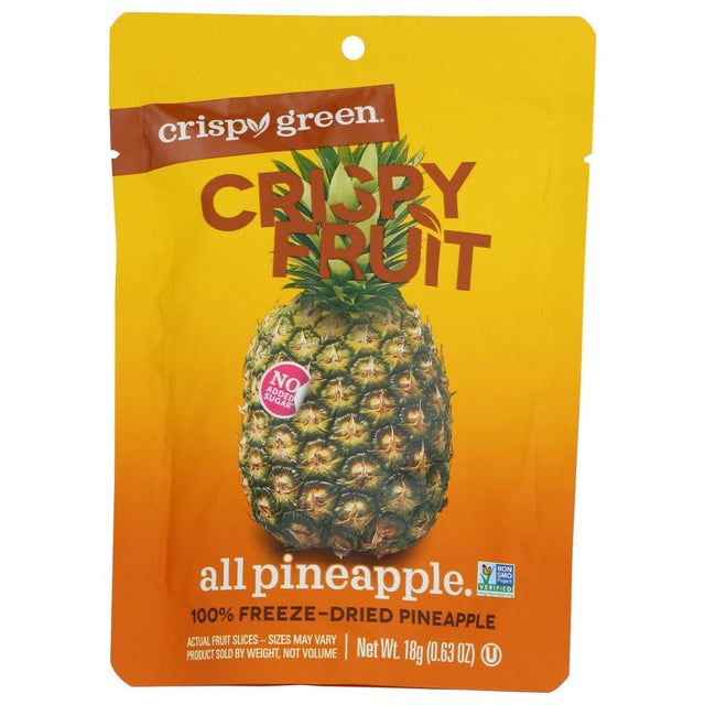 CRISPY GREEN: Pineapple Dried Single Serve, 0.63 OZ - #tag1# - #tag2#