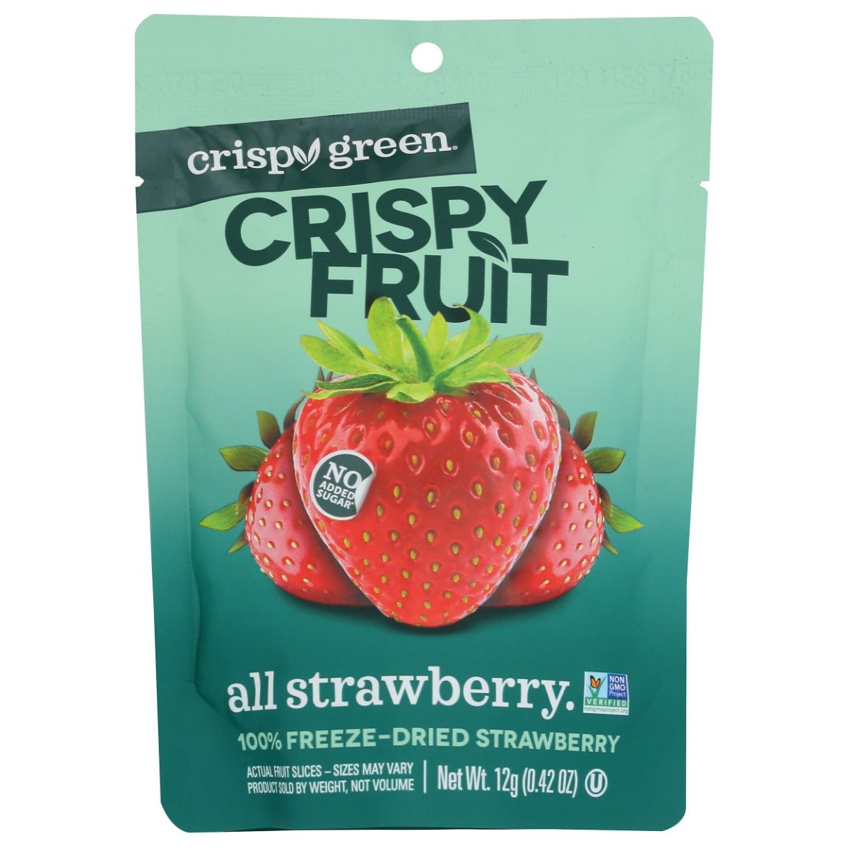 CRISPY GREEN: Strawberry Dried Single Serve, 0.42 OZ - #tag1# - #tag2#