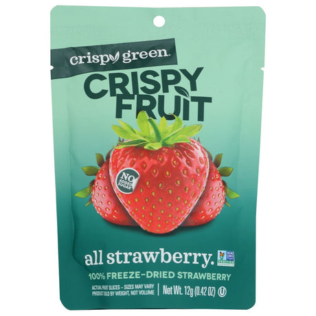CRISPY GREEN: Strawberry Dried Single Serve, 0.42 OZ - #tag1# - #tag2#