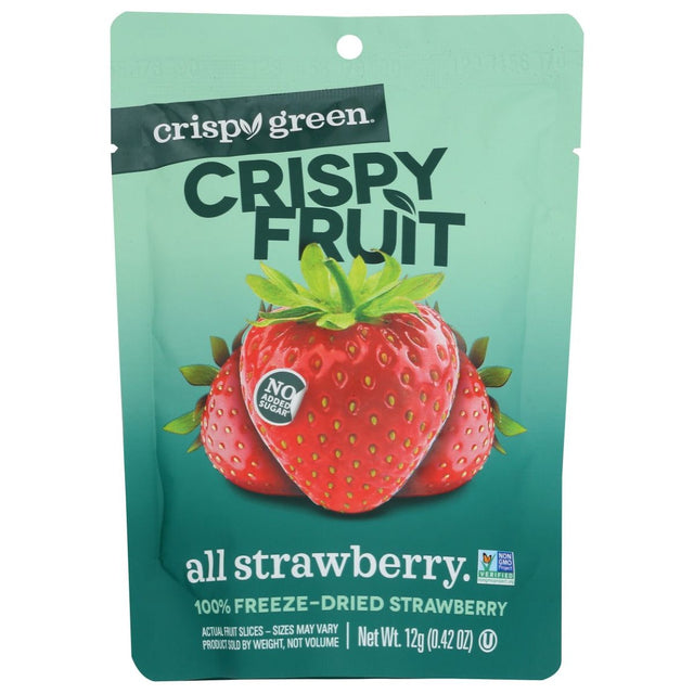 CRISPY GREEN: Strawberry Dried Single Serve, 0.42 OZ - #tag1# - #tag2#