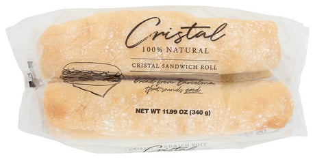 CRISTAL: Sandwich Rolls Sliced, 11.99 oz - #tag1# - #tag2#