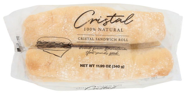 CRISTAL: Sandwich Rolls Sliced, 11.99 oz - #tag1# - #tag2#