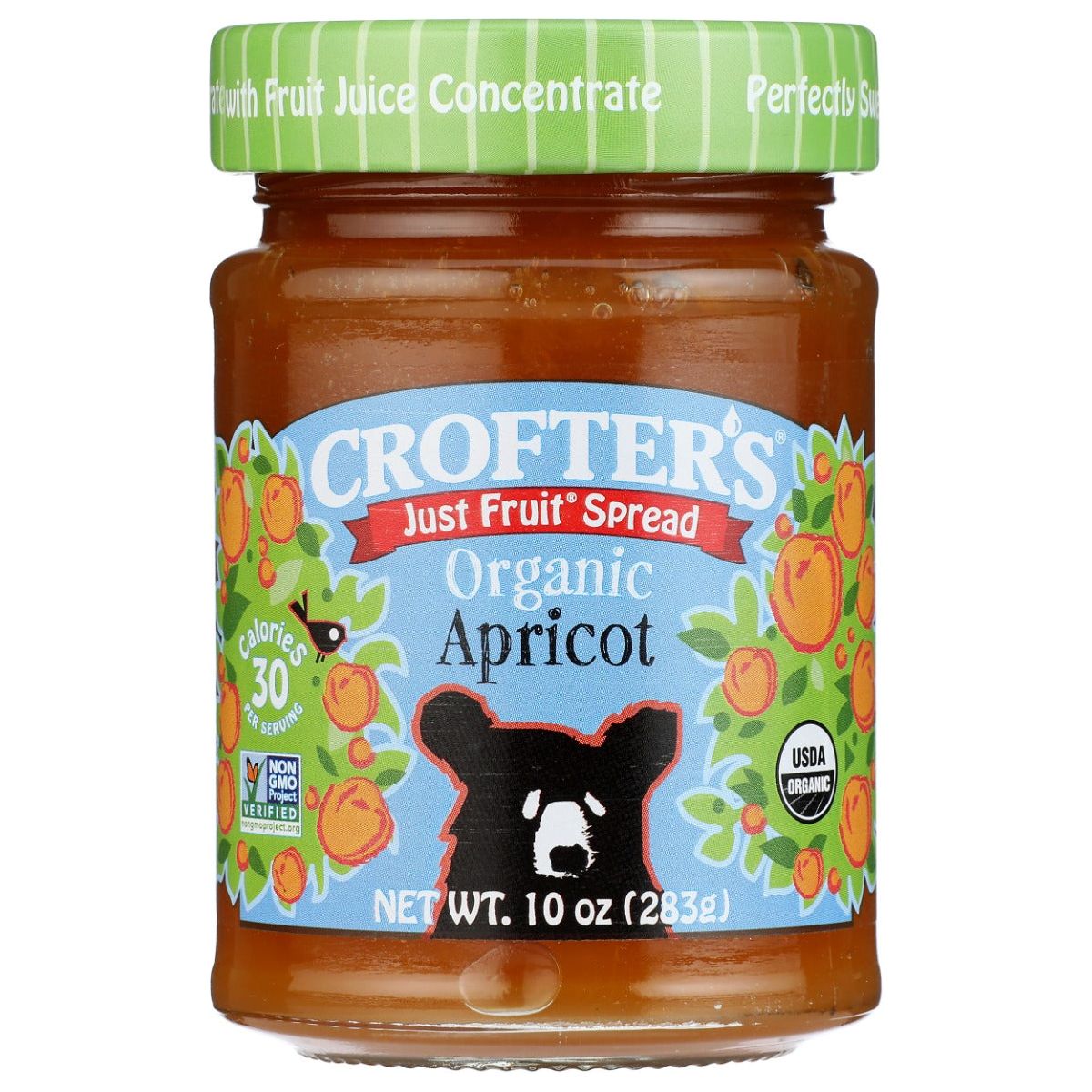 CROFTERS: Just Fruit Spread Apricot, 10 oz - #tag1# - #tag2#