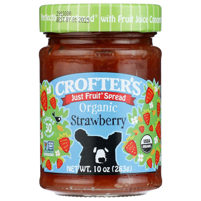CROFTERS: Just Fruit Spread Strawberry, 10 oz - #tag1# - #tag2#