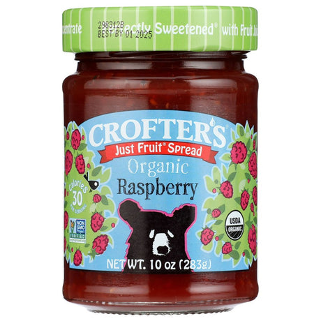 CROFTERS: Organic Raspberry Fruit Spread, 10 oz - #tag1# - #tag2#