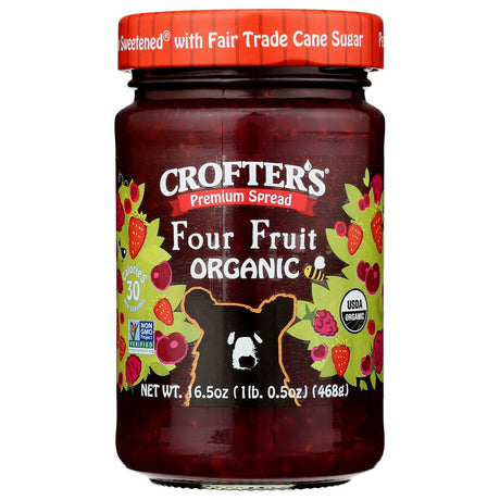 CROFTERS: Premium Spread Four Fruit, 16.5 oz - #tag1# - #tag2#