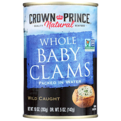 CROWN PRINCE: Boiled Baby Clams, 10 oz - Sunshine Co Op. - #tag1# - #tag2# - #tag3# - #tag4#