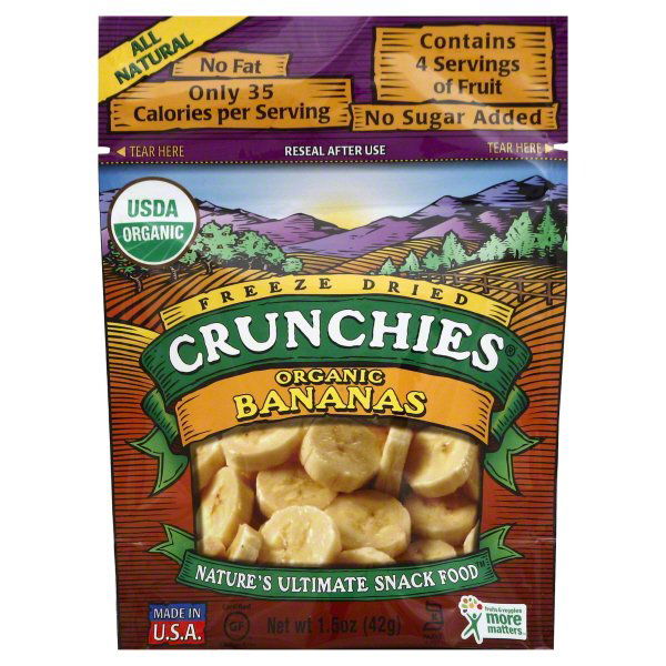 CRUNCHIES: Fruit Frz Drd Banana Org, 1.5 oz - #tag1# - #tag2#
