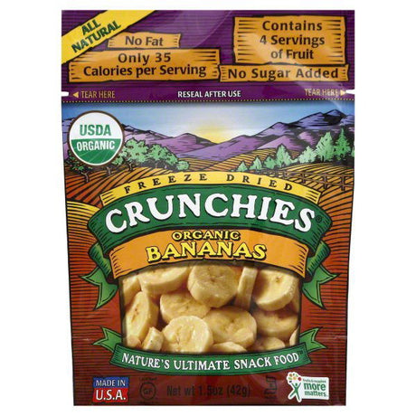 CRUNCHIES: Fruit Frz Drd Banana Org, 1.5 oz - #tag1# - #tag2#