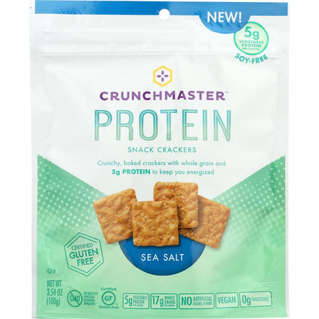 CRUNCHMASTER: Cracker Protein Sea Salt, 3.54 oz - #tag1# - #tag2#