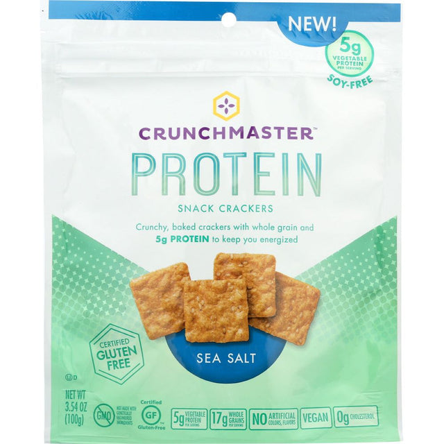 CRUNCHMASTER: Cracker Protein Sea Salt, 3.54 oz - #tag1# - #tag2#