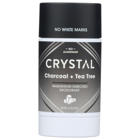 CRYSTAL BODY DEODORANT: Deodorant Charcl Tea Tree, 2.5 OZ - #tag1# - #tag2#