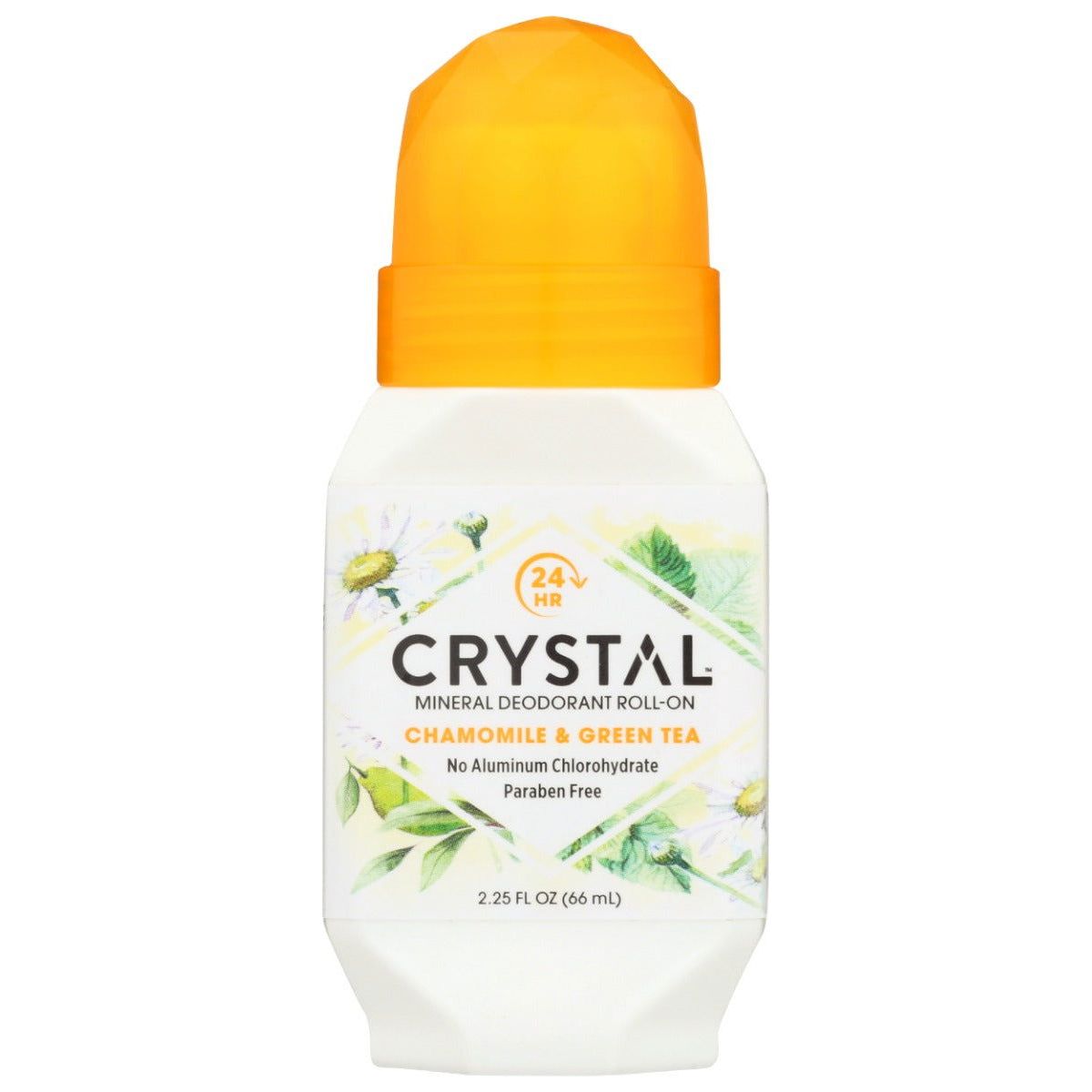CRYSTAL BODY DEODORANT: Deodorant Roll On Chamomile And Green Tea, 2.25 oz - Sunshine Co Op. - #tag1# - #tag2# - #tag3# - #tag4#