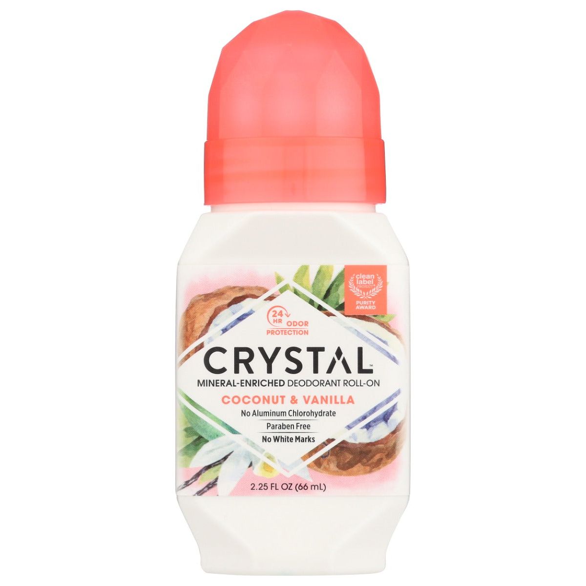 CRYSTAL BODY DEODORANT: Deodorant Vanila Conut, 2.25 FO - #tag1# - #tag2#