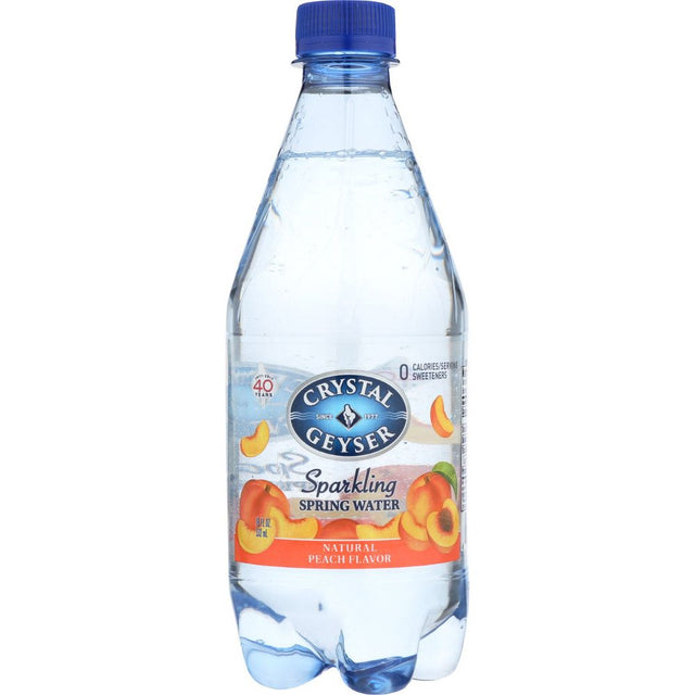 CRYSTAL GEYSER: Sparkling Peach Water 4pk, 72 oz - #tag1# - #tag2#