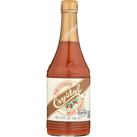 CRYSTAL: Hot Sauce With Garlic, 12 oz - #tag1# - #tag2#