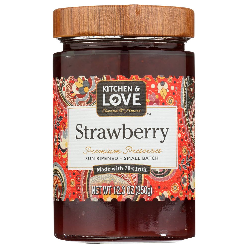 CUCINA & AMORE: Strawberry Premium Preserves, 12.3 oz - #tag1# - #tag2#