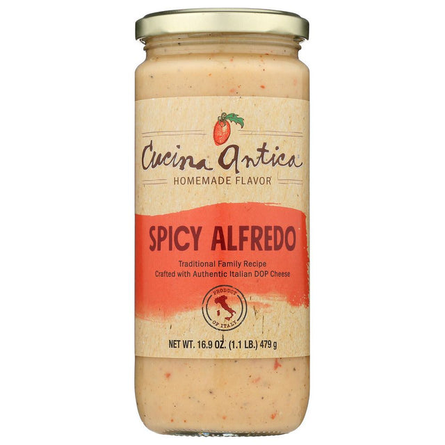 CUCINA ANTICA: Spicy Alfredo Pasta Sauce, 16.9 oz - #tag1# - #tag2#