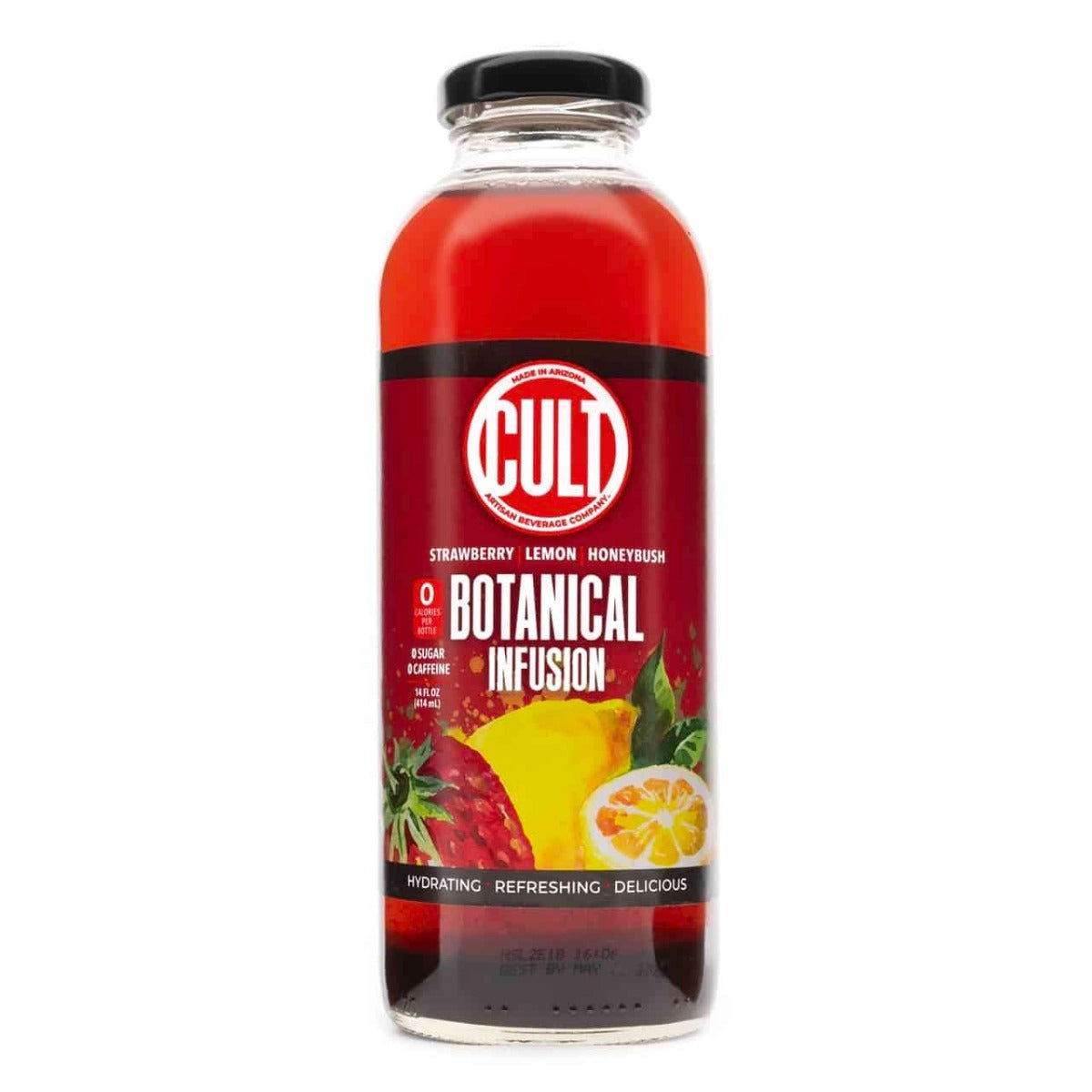 CULT COFFEE ROASTER: Strawberry Lemon Botanical Infusion, 14 fo - #tag1# - #tag2#
